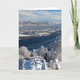 Zurich Switzerland Winter Holiday Card