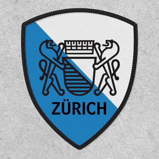 Zürich themed coat of arms patch (Front)