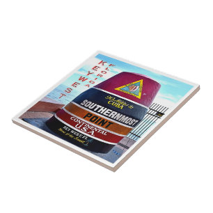 zUS012 FLORIDA, Key West, Southernmost, Ceramic Tile