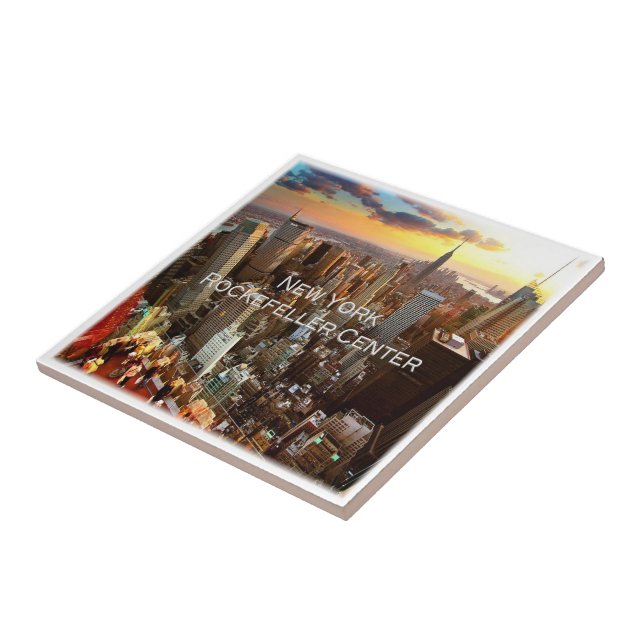 zUS034 ROCKEFELLER CENTER, New York, Ceramic Tile (Side)