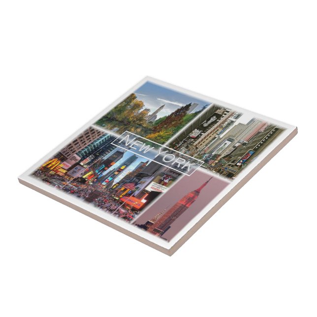 zUS035 NEW YORK, Mosaic, America, Ceramic Tile (Side)