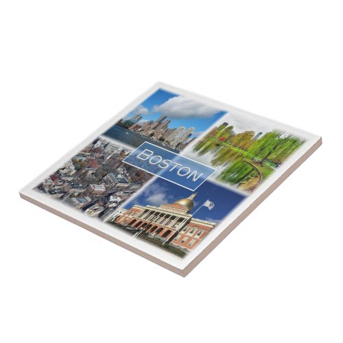 zUS041 BOSTON Massachusetts America Ceramic Tile