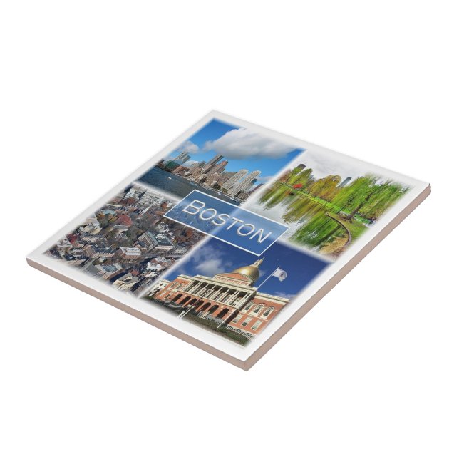 zUS041 BOSTON, Massachusetts, America, Ceramic Tile (Side)