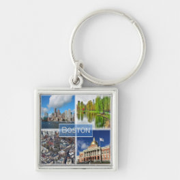 zUS041 BOSTON, Massachusetts, America, Keychain