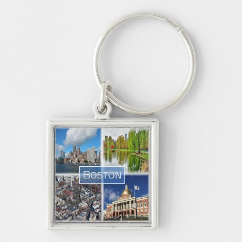 zUS041 BOSTON Massachusetts America Keychain