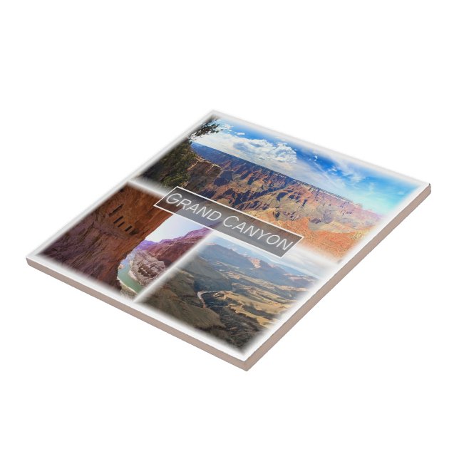 zUS046 GRAND CANYON, Mosaic, Arizona, Ceramic Tile (Side)