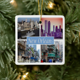 zUS049 NEW ORLEANS LOUISIANA, Ceramic Ornament