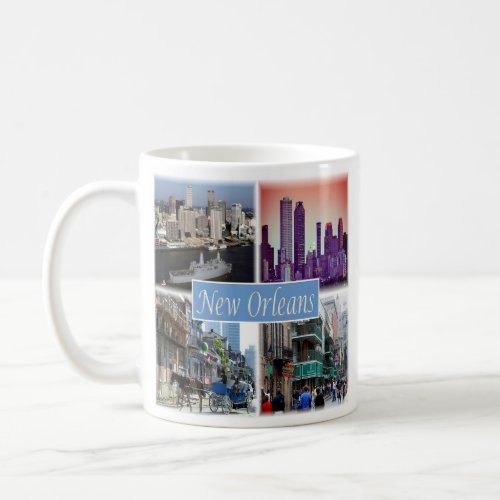 zUS049 NEW ORLEANS LOUISIANA Mosaic Coffee Mug