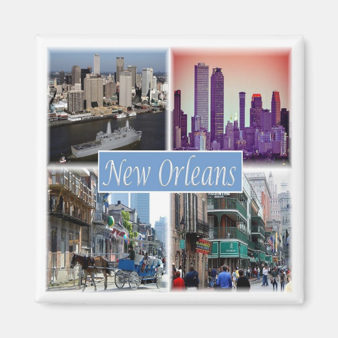 zUS049 NEW ORLEANS LOUISIANA, Mosaic, Fridge Zazzle