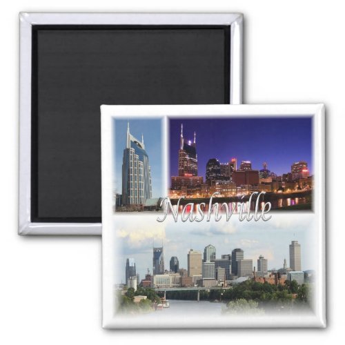 zUS052 NASHVILLE TENNESSEE Mosaic Fridge Magnet