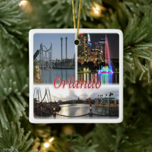 zUS056 ORLANDO Florida, Orlando, America, Ceramic Ornament