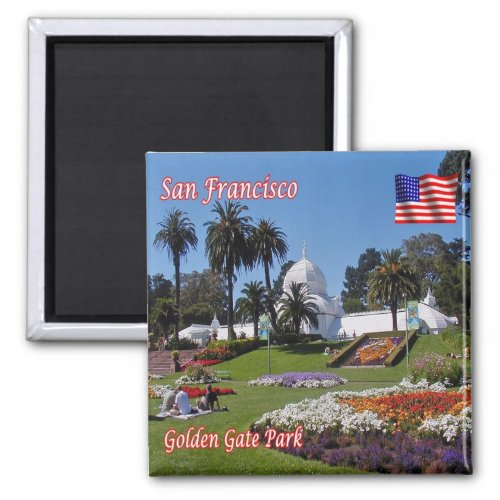 zUS068 SAN FRANCISCO Golden Gate Park Fridge Magnet