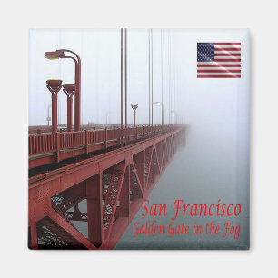 zUS070 SAN FRANCISCO, Golden Gate Bridge, Fridge Magnet