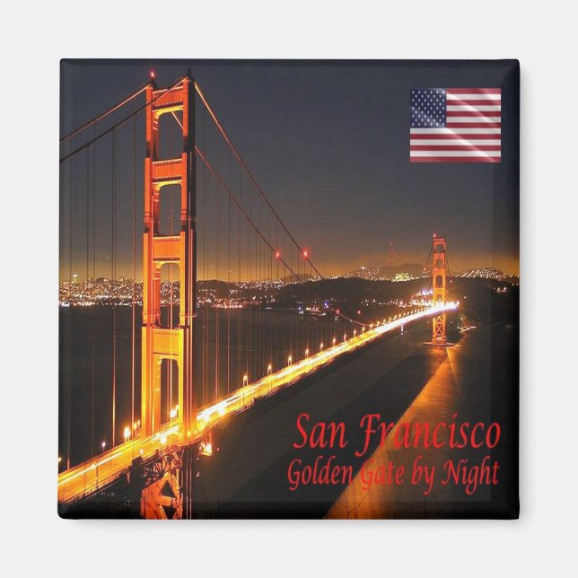 zUS071 SAN FRANCISCO, Golden Gate Bridge, Fridge Magnet (Front)