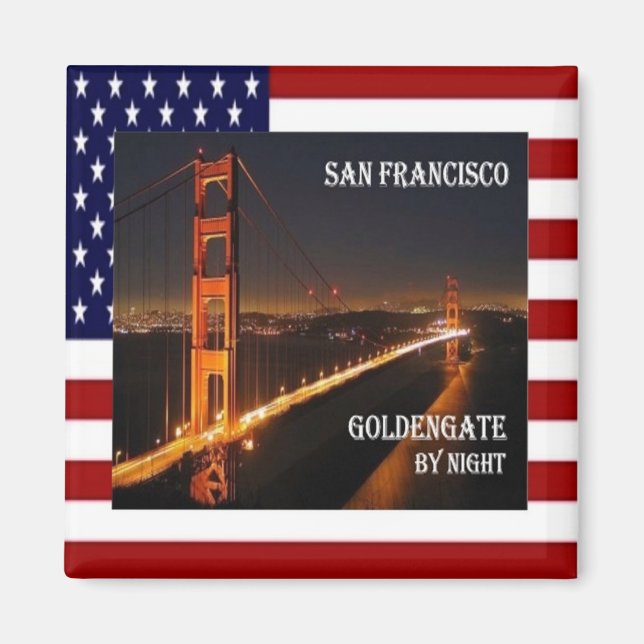 zUS072 SAN FRANCISCO, Golden Gate Bridge, Fridge Magnet (Front)