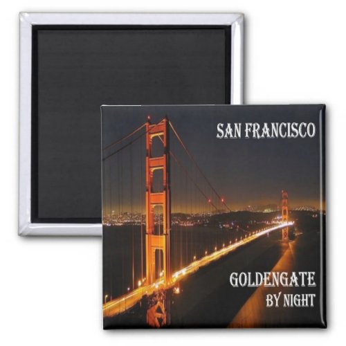zUS073 SAN FRANCISCO Golden Gate Bridge Fridge Magnet