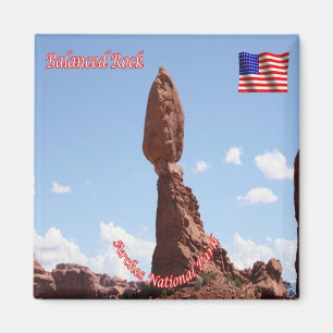 zUS163 ARCHES National Park, Balanced Rock, Fridge Magnet
