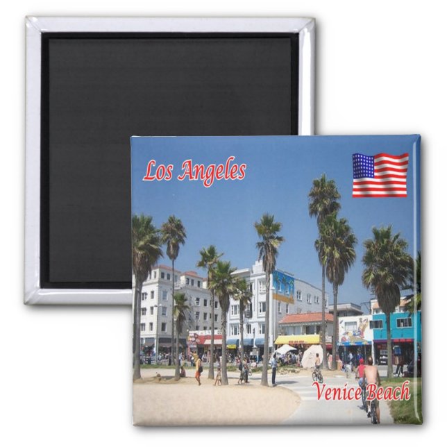 zUS164 LOS ANGELES,Venice Beach,California, Fridge Magnet (Front)