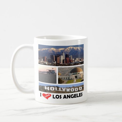 zUS169 LOS ANGELES I Love Mosaic Coffee Mug