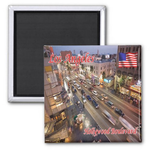 zUS170 HOLLYWOOD BoulevardLos Angeles Fridge Magnet