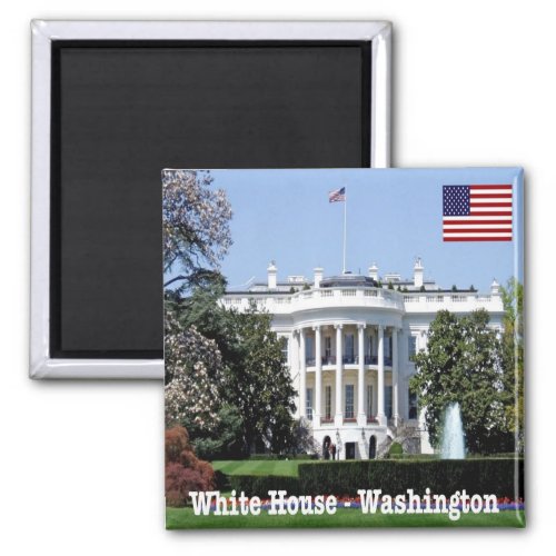 zUS179 WASHINGTON White House America Fridge Magnet