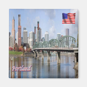 zUS182 PORTLAND, Oregon, America, Fridge Magnet