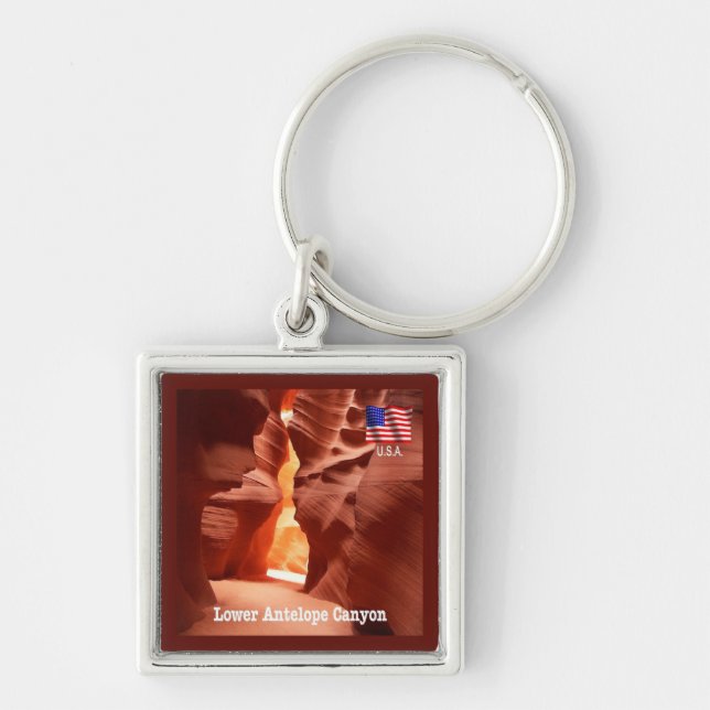 zUS191 ANTELOPE CANYON, Arizona, America, Keychain (Front)