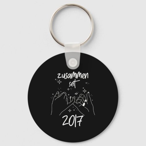 Zusammen Seit 2017 3 rd Anniversary Gift Keychain