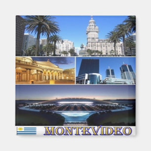 zUY013 MONTEVIDEO, Mosaic, Uruguay, America,Fridge Magnet