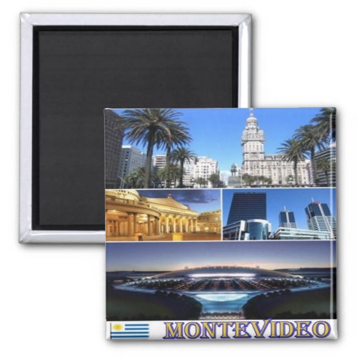 zUY013 MONTEVIDEO Mosaic Uruguay AmericaFridge Magnet