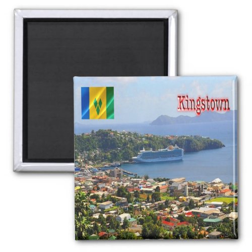 ZVC006 KINGSTOWN Saint Vincent Grenadines Fridge Magnet