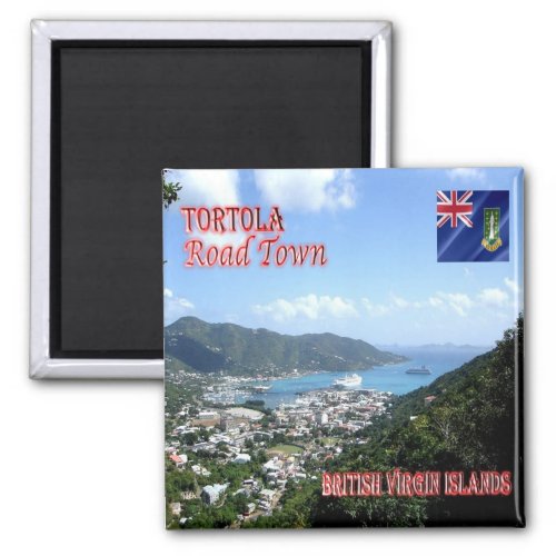 zVG004 TORTOLA Road Town British Virgin Fridge Magnet