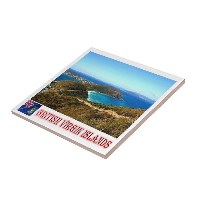 zVG006 BRITISH VIRGIN ISLANDS, Gorda Peak, Ceramic Tile (Side)
