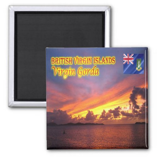 zVG009 VIRGIN GORDAN British Virgin Fridge Magnet