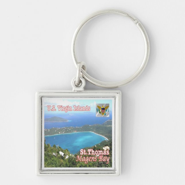 zVI012 SAINT THOMAS, Magens Bay, Virgin islands,  Keychain (Front)