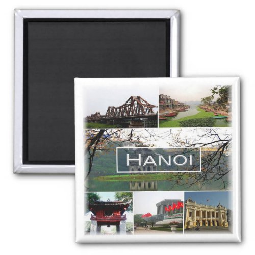 zVN003 HANOI Vietnam Mosaic Asia Fridge Magnet