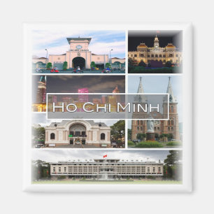 zVN004 HO CHI MINH, Mosaic, Vietnam, Asia, Fridge Magnet