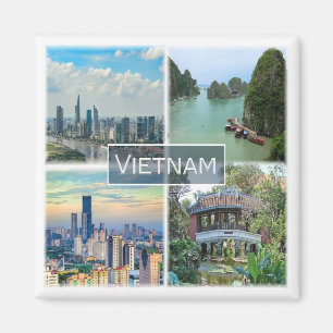 zVN012 VIETNAM, Mosaic, Asia, Fridge Magnet