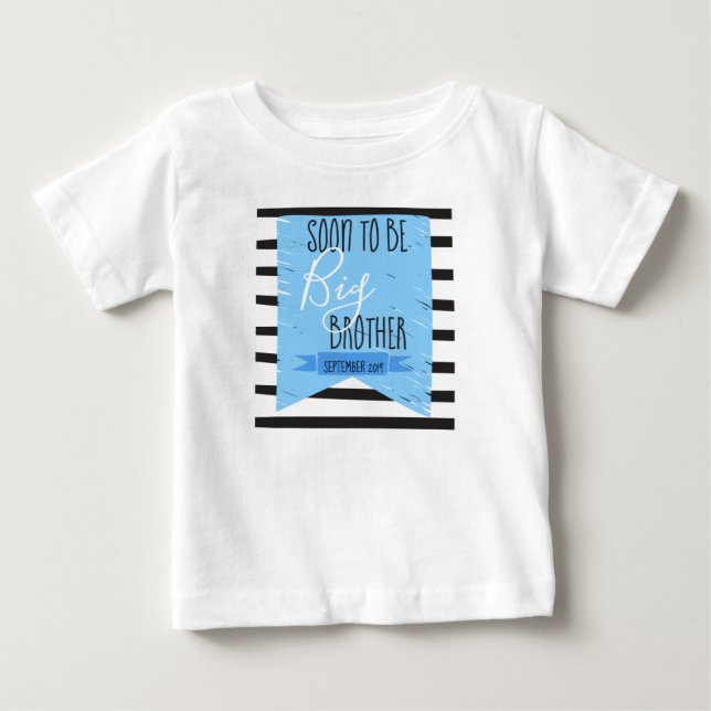 Zwanger: Soon to be big brother Baby T-Shirt (Front)
