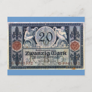Zwanzig Mark Postcard