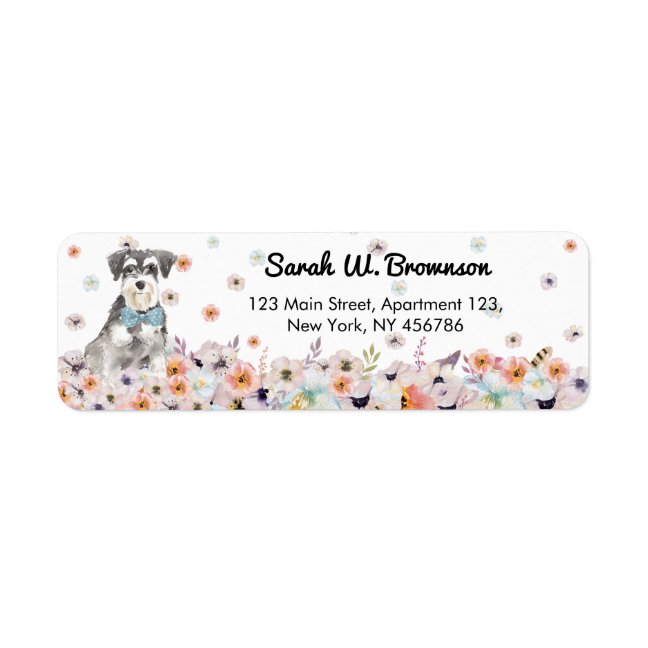 ZwergSchnauzer Dog Label