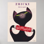 Zwicky Cat Poster By Donald Brun at Zazzle
