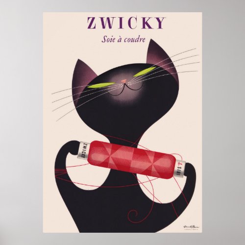 Zwicky Cat Poster by Donald Brun