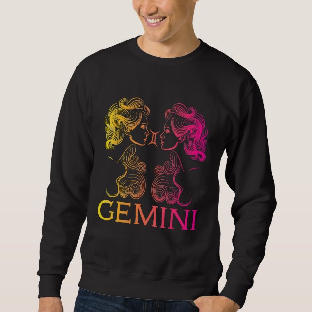 Zwilling Zodiac Sign Horoscope 1 Sweatshirt (Front)