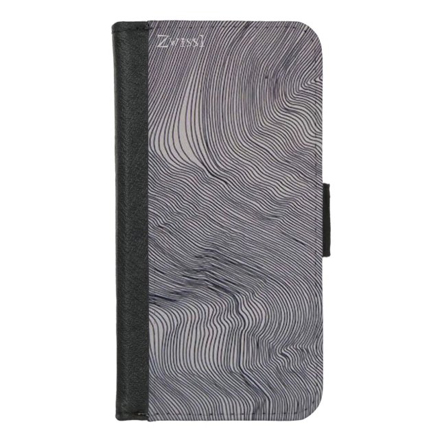 Zwissl Grey iPhone 7/8 style Wallet Case (Front)