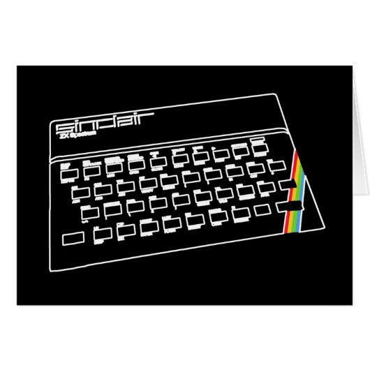 ZX Spectrum line art (Front Horizontal)