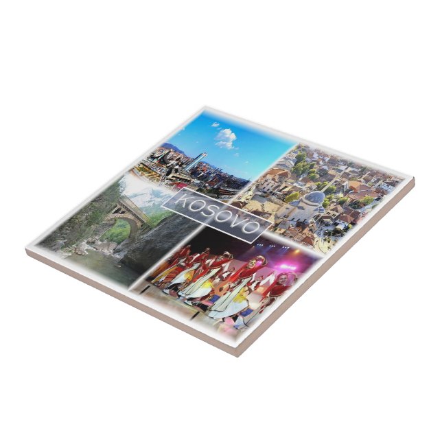 zXK005 KOSOVO, Europe, Ceramic Tile (Side)