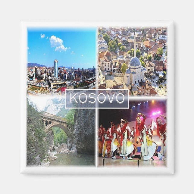 zXK005 KOSOVO, Europe, Fridge Magnet (Front)