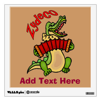 Zydeco  Gator Fest Poster Wall Sticker