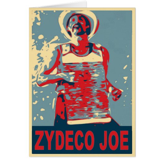 Zydeco Joe in Blue Cards (Front)